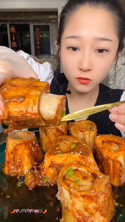 “🔥 Today we’re eating the spiciest beef bone marrow 🌶️ | Join us for the challenge! #asmr #mukbang