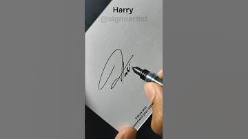 Harry name signature style #signature #signoartist