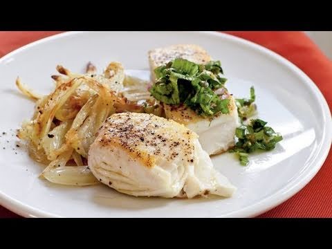 Vídeo: Halibut Fregit Amb Salsa