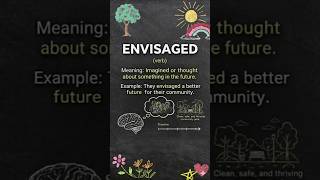 ENVISAGED MEANING #learnanewwordtoday #vocabulary