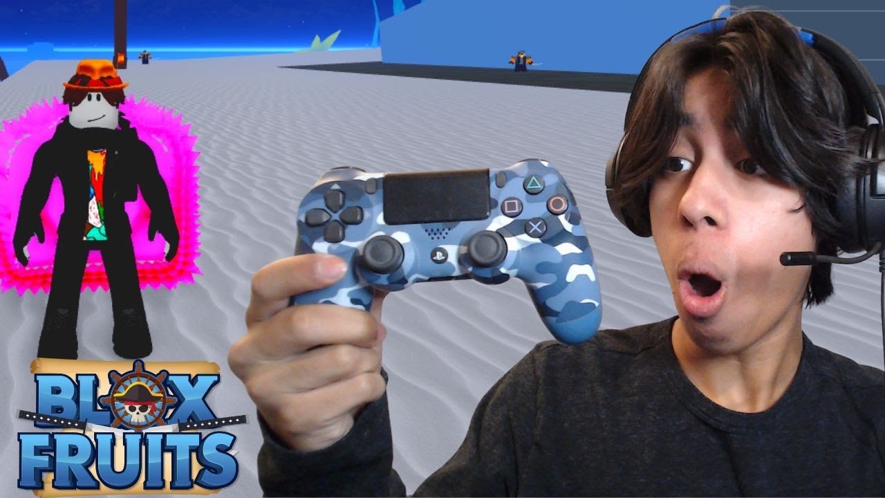 J'ESSAYE DE JOUER À BLOX FRUITS AVEC UNE MANETTE ! - YouTube