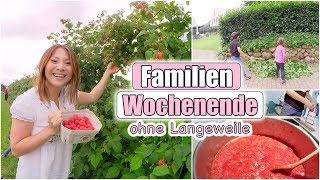 Himbeeren pflücken & Marmelade kochen | Gartenarbeit machen | Mamiseelen