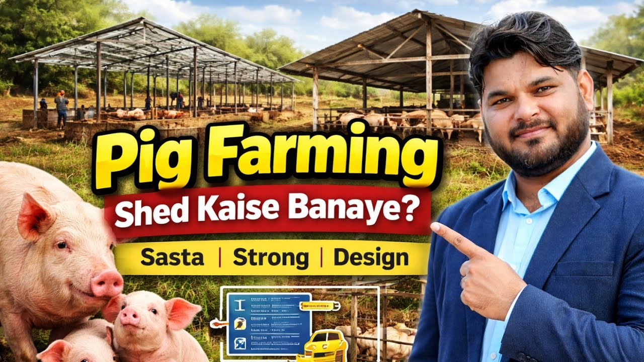 पिग फार्म के लिए कौन-कौन से शेड होते हैं? पूरी जानकारी #swastikpigfarm #pigfeed #motivation 