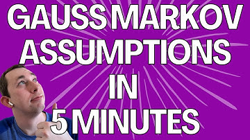 De 5 Gauss Markov-aannames die u MOET WETEN in 5 minuten