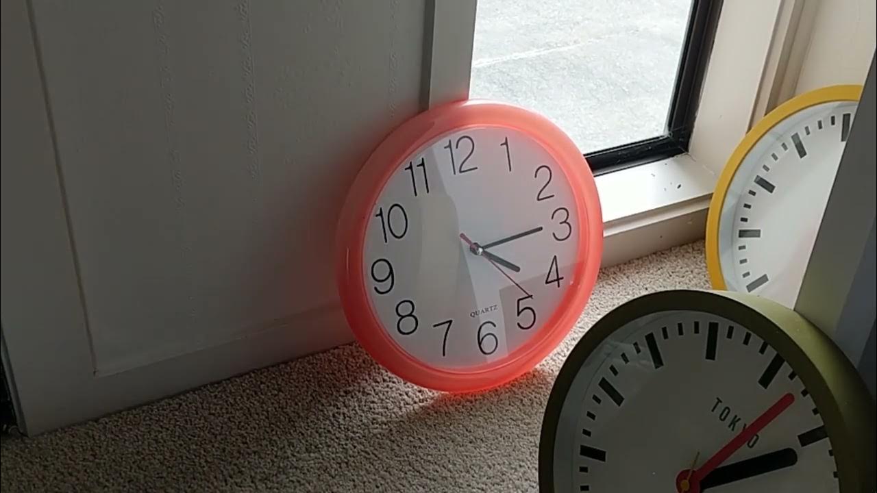 Red Plastic Wall Clock Time Lapse YouTube