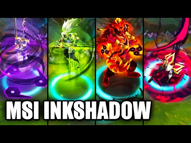 MSI SKINS - Tinta Sombria - Yone, Yasuo, Kai'sa, Aurelion, Udyr