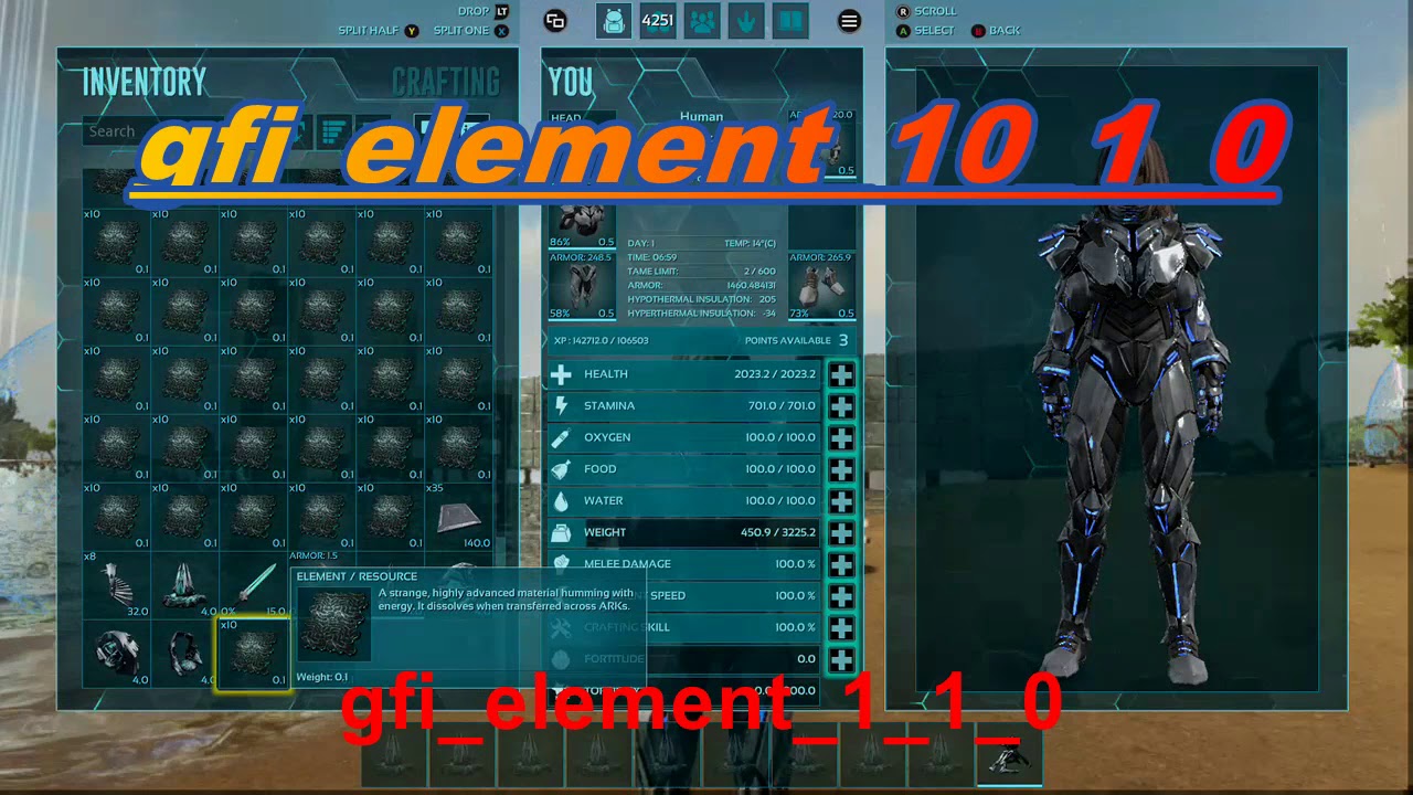Ark Survival Evolved How To Spawn Element Using Gfi Commands Youtube