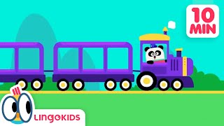 VEHICLE SONGS 🚌 🚂 Wheels on the bus + More songs for kids | Lingokids by Lingokids Lullabies and songs for Kids 302 views 2 months ago 10 minutes, 13 seconds