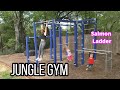 Build your own calisthenics Jungle Gym with Salmon ladder, double monkey bars and Dip Bar Station