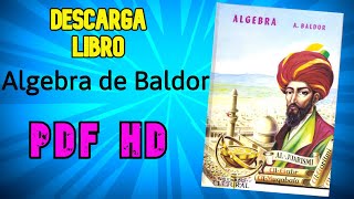 🔗 COMO DESCARGAR Algebra de Baldor pdf HD 2020 y Aritmética de Baldor