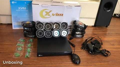 XVIM Security Camera System Review & Manual | XVIM 8 Channel 1080P Home Security Camera System Setup