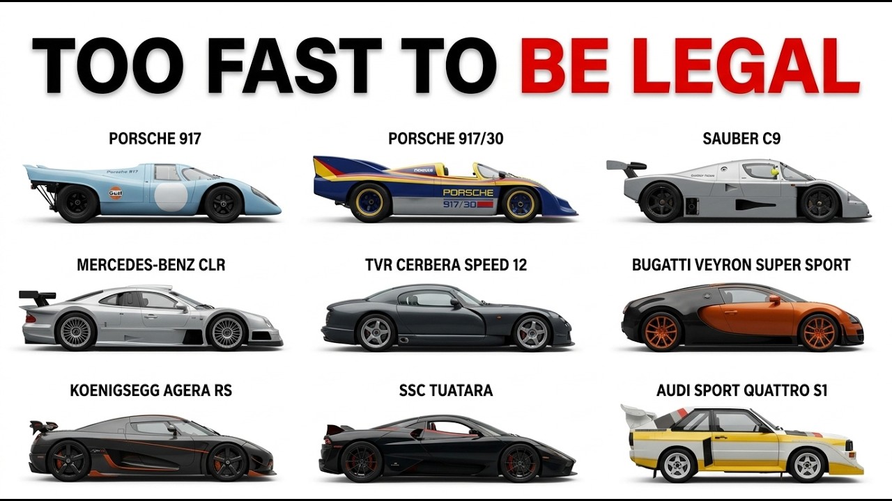 Every Car Banned For Being Too Fast Explained