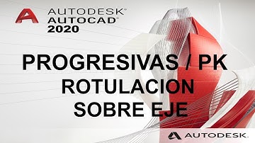 Autocad Lisp rotular progresivas pk sobre eje 4 formas distintas