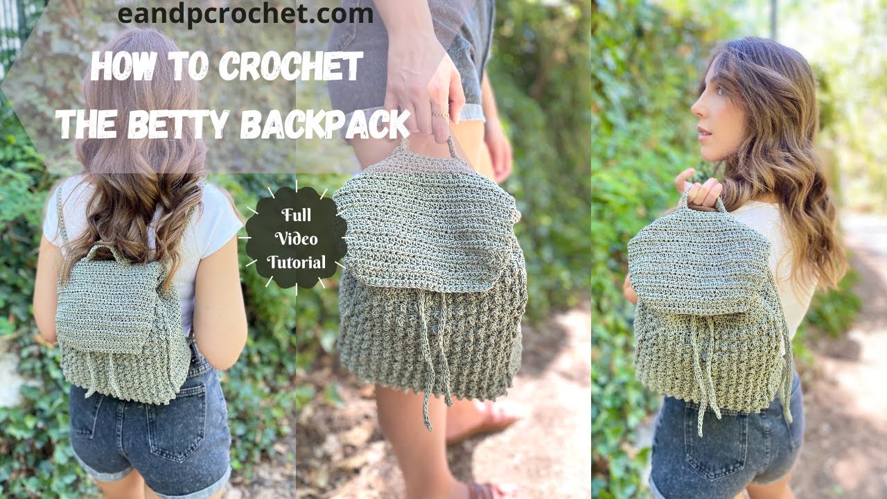 The Betty Backpack Crochet Pattern - Evelyn And Peter Crochet