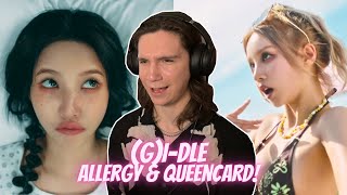 DANCER REACTS TO (여자)아이들((G)I-DLE) | 'Queencard' & 'Allergy' Official Music Video & Performances