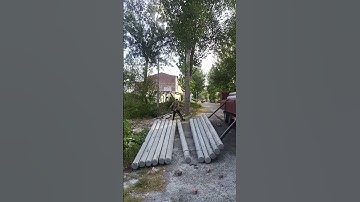 Electric Pole Unloading Technique | Smart & Safe Method