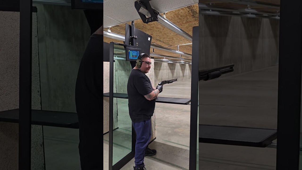 Mossberg Cruiser Pump Shotgun Pistol Grip 12 Gauge Shotgun at the Range