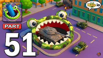 Hole.io - Gameplay Walkthrough Part 51 - Swallow Everything & Dominate the City (Android, iOS)