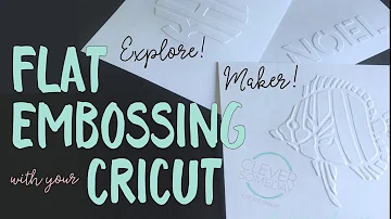 Can a Cricut maker emboss?