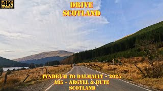 Tyndrum to Dalmally, A85, Argyll & Bute, Scotland, 4K Drive , 2025