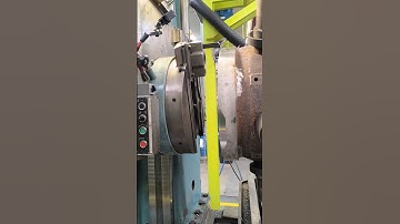 TOS w100a horizontal boring mill machining sleeve on pellet mill head #asmr #tos #hbm #stainless