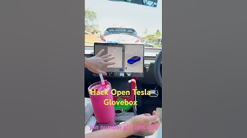 Hack Open Any Tesla GloveBox without Pin #tesla #hack #teslamodel3 #mrpheng