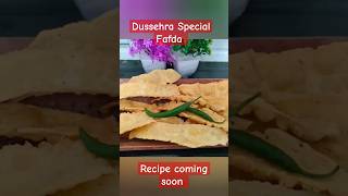 Gujarati Fafda Recipe| link in description shorts fafda gujaratisnacks dussehra food blogger