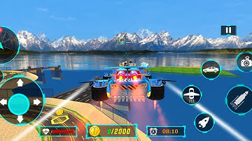 Dino Robot Car Game - Flying Robot Transforming Game - Android Gameplay Part 4