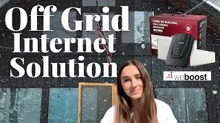 Super Simple Rural and Off Grid Internet Solution that works! WeBoost Cell Phone Signal Booster