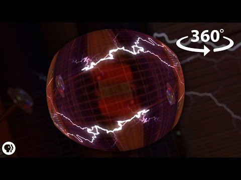 Between Two Tesla Coils! - 360 Video