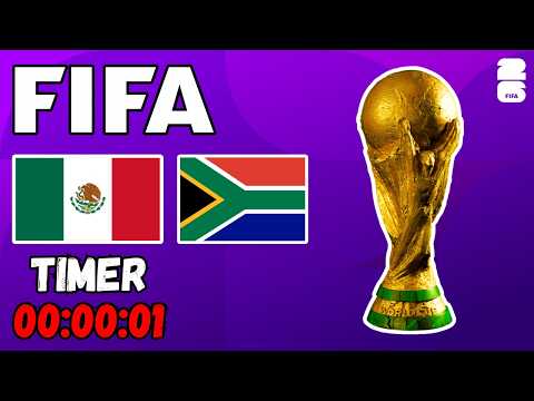 FIFA World Cup 2026 | Group Stage | Mexico VS. South Africa | Countdown – Live Stream