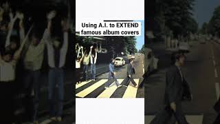 Using A.I. to EXTEND Famous Album Covers (Beatles Abbey Road)