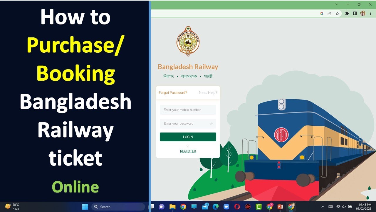 How to Purchase BD Railway Tickets Online YouTube