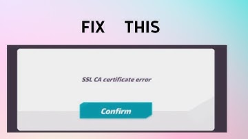How to Fix "SSL CA certificate error” in T3 Arena