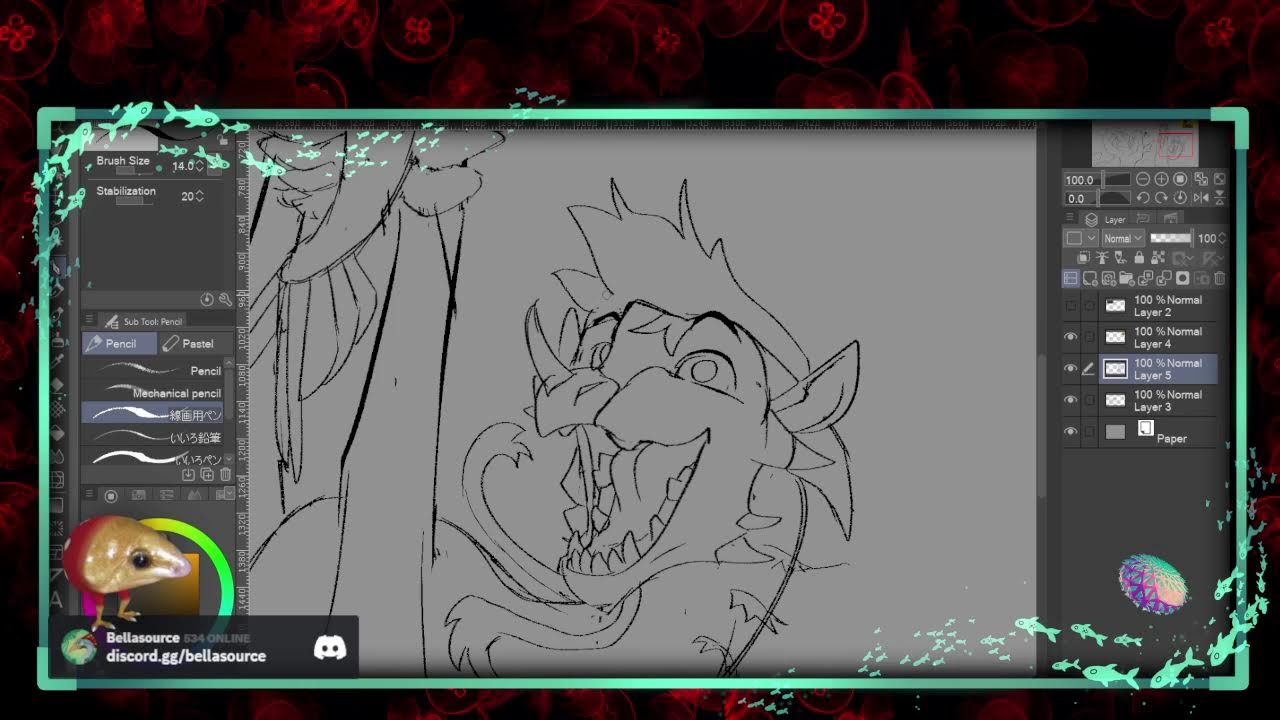 The Snow Is On and So Am I (Drawing Stream)