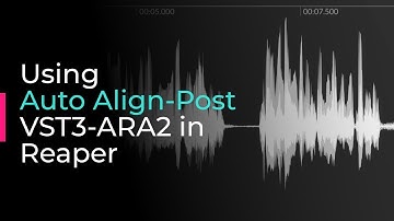 Using Auto Align-Post VST3-ARA2 in Reaper