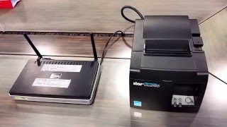 How to connect STAR TSP143IIIW Wifi printer to router