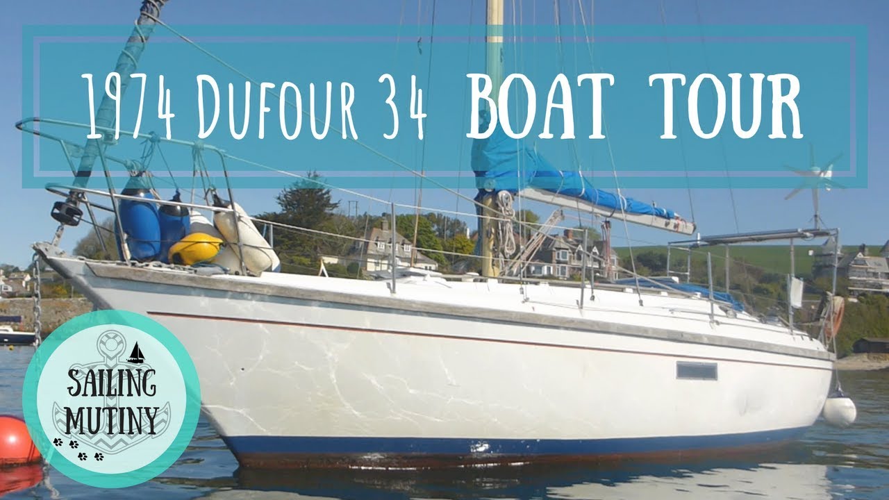 Our 1974 Dufour 34 Sailboat Tour (Liveaboard Yacht) | Sailing Mutiny