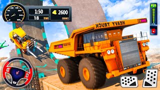 Construction Mega Ramp Racing Game - Dump Truck Stunt Driving Sim | Android Gameplay | Part 1 screenshot 5