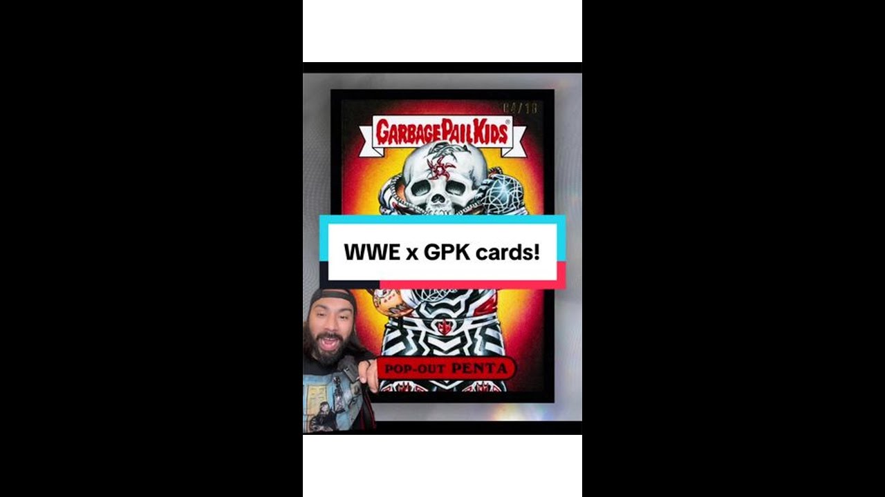 First look at WWE x Garbage Pail Kids cards in 2026 Topps Chrome WWE! @Topps #wrestling #tradingcard