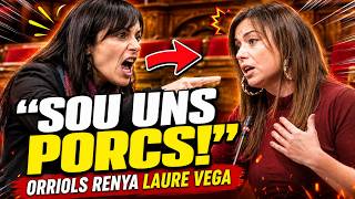 SILVIA ORRIOLS els hi diu A LA CARA als de la CUP que son uns INVIVICS i uns BRUTS