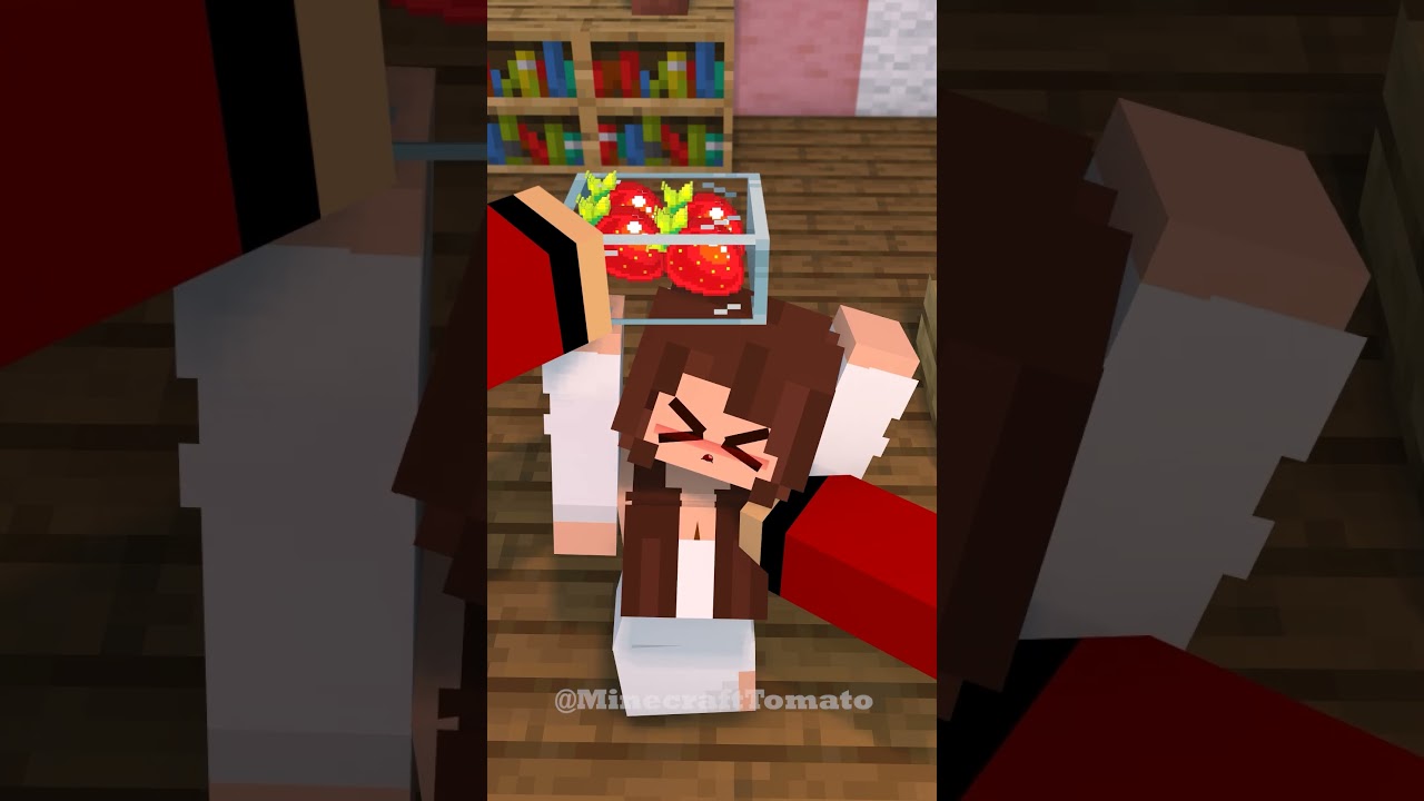 11 - Ghost JJ's sister Sweet Candy 👻🍓 - JJ MAIZEN Minecraft Animation 