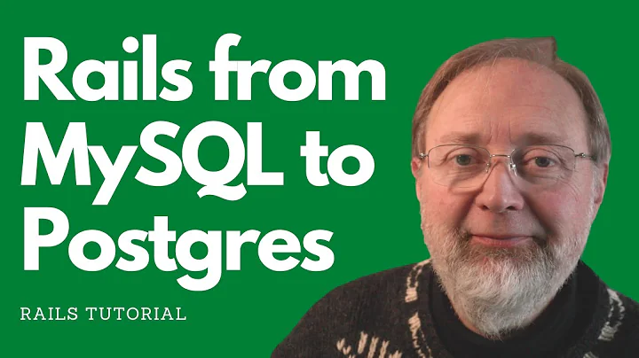 Changing a Rails App from Mysql to Postgres