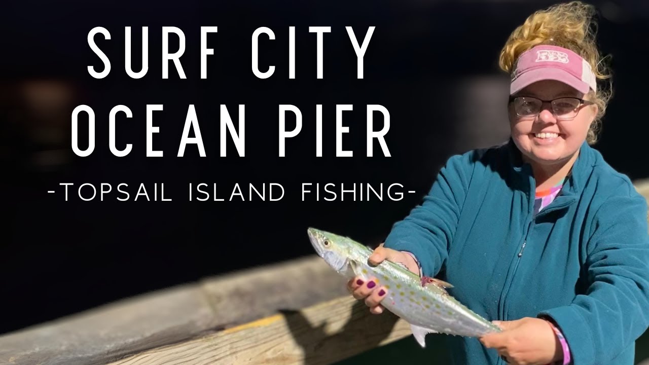 We Caught SPANISH MACKEREL on WHAT!?!? - Surf City Ocean Pier Fishing on Topsail Island, NC