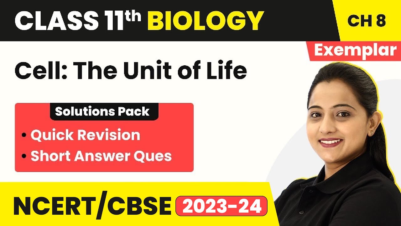 Cell: the Unit of Life - Short Ans Ques | NCERT Exemplar Class 11 Biology Chapter 8 | NEET Biology