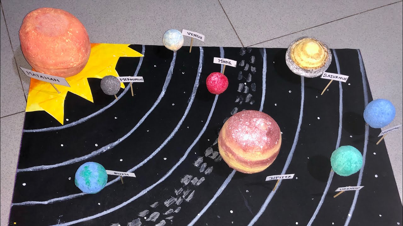 Ujian Praktek IPA Kelas 6 Membuat Tata Surya Dari Streofoam - YouTube