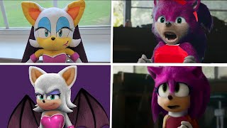Sonic The Hedgehog Movie Amy X Vs Rouge The Bat Uh Meow All Designs Compilation Compilation