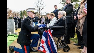 Tarawa Marine PFC. Joseph Francis Boschetti Flag Presentation 11 30 2019