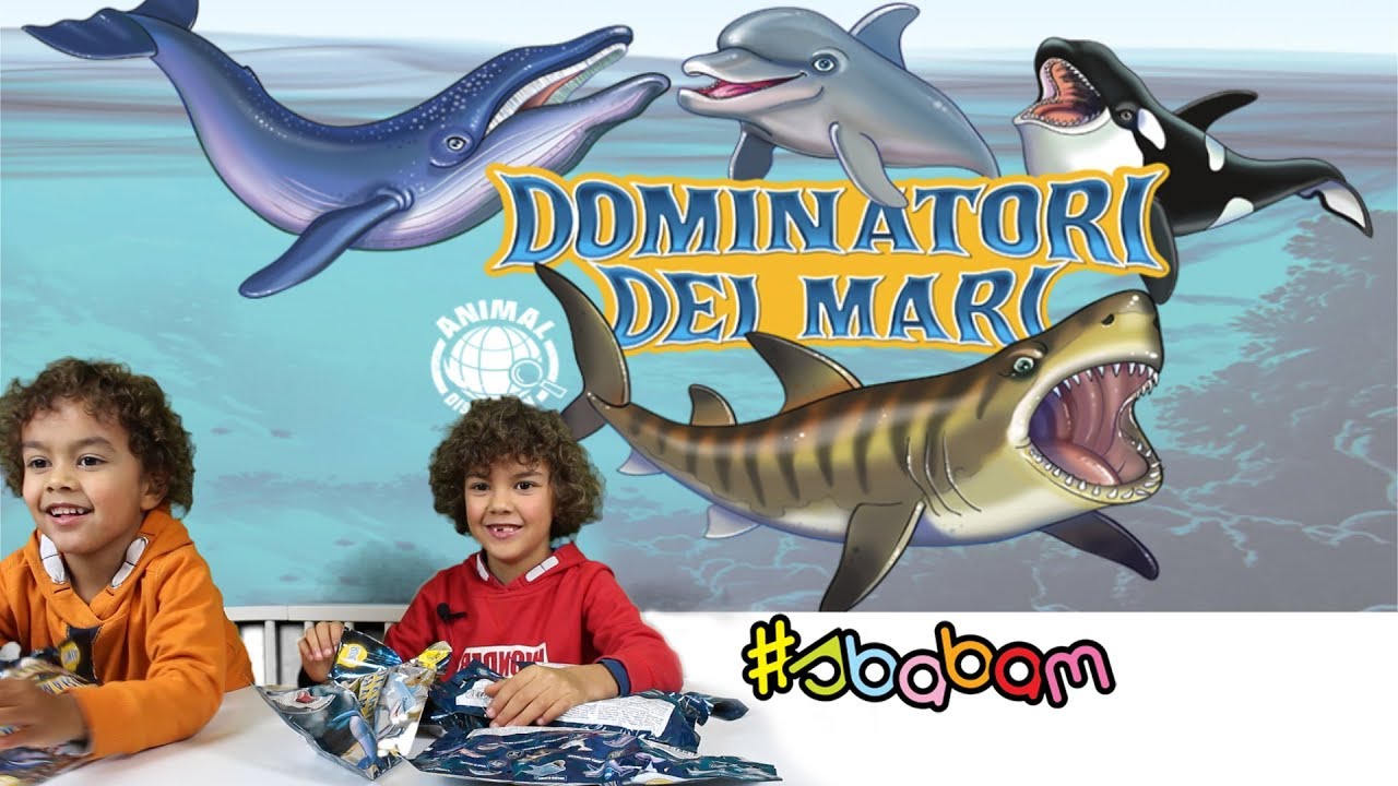 DOMINATORI DEI MARI Squali, Delfini e Balene Squishy