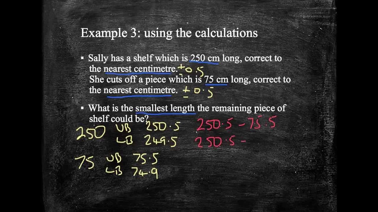 How to calculate upper and lower bounds - Higher / foundation GCSE ...